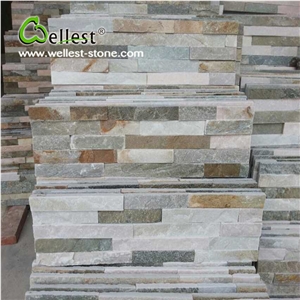 Variegated Yellow Wooden Slate Cultured Stone