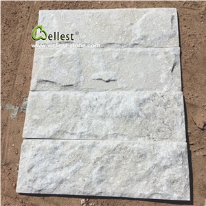 White Quartzite Mushroom Stone for Wall Decoration