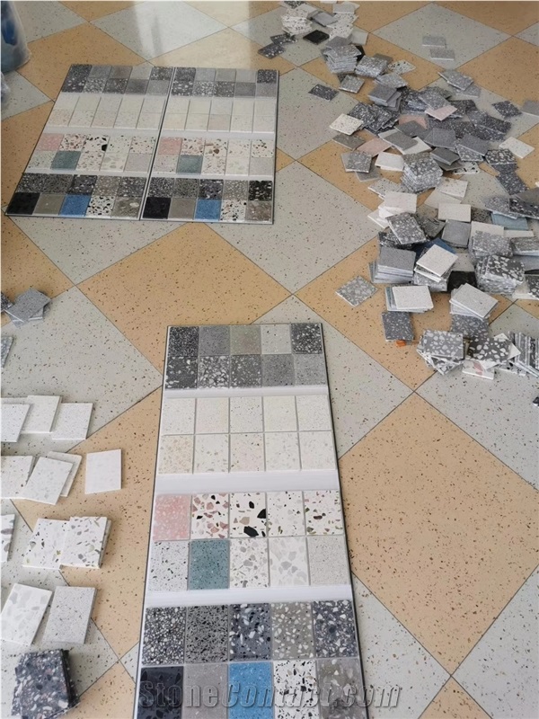 Multicolor Terrazzo Tiles Mixed Coior Interior