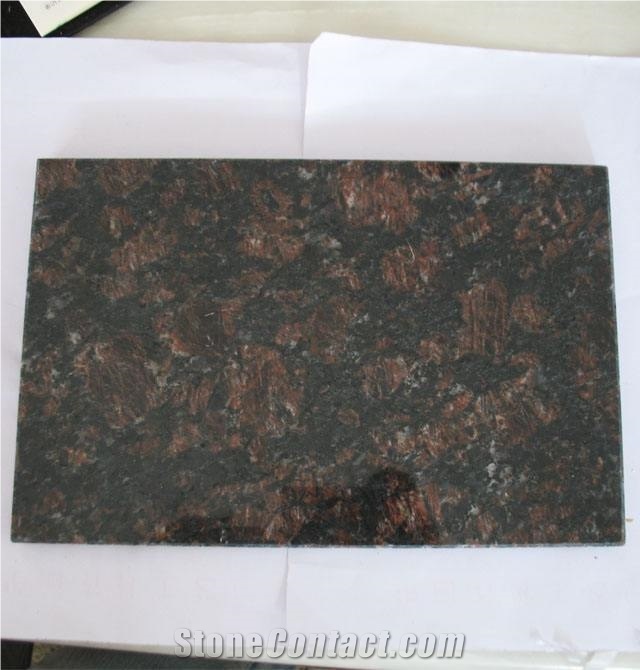 Tan Brown India Dark Granite Small Slab Wall Tiles