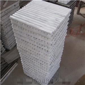 White Marble Border Line Marble Pencil Wall Panel