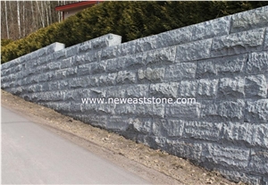 Outdoor Retaining Wall Granite G603 Stone Blocks
