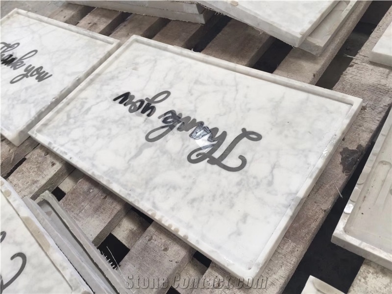 New Design Natural Marble Serving Tray