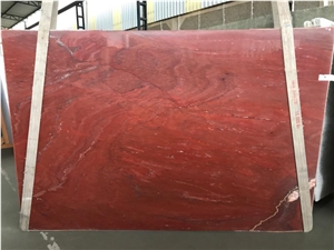 Super Red Quartzite Special Slabs Tiles