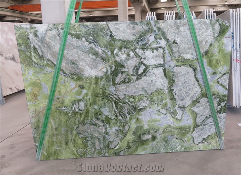 Verde Tifone Marble Slabs, Iran Green Marble