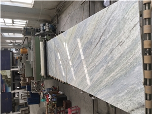 Blue Crystal Marble Bookmatch Slabs