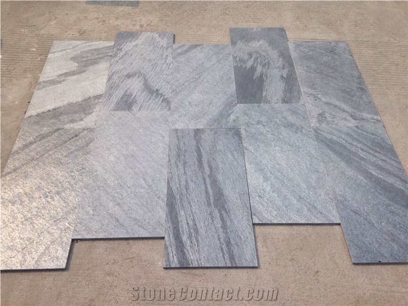 Silver Slate Slabs& Tiles