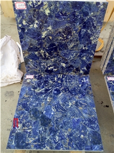 Blue Stone Semiprecious Marble Tile Solidate Floor