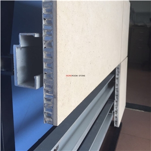 Wall Thin Travertine Beige Aluminum Panel Backer