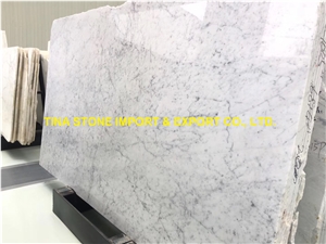 Bianco Carrara Venato Marble Tiles Slabs Polished