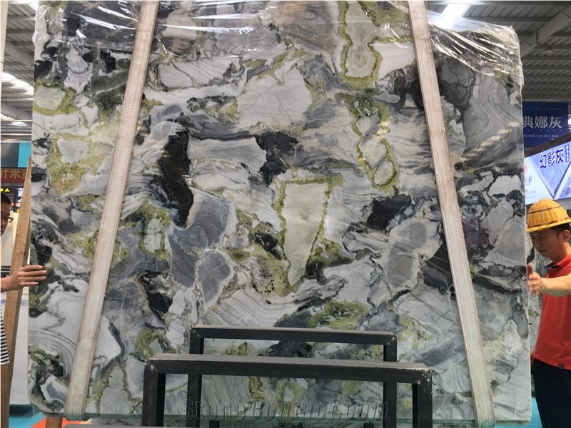 Green Ice Onyx Polished Tiles Slabs Floor Wall