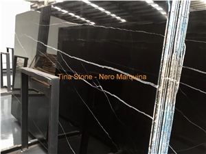 Nero Marquina Marble Tiles Slabs  Black Luxury Stone