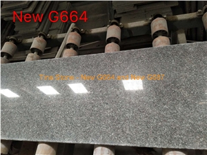 New G664 Grainite Polished Flamed Tiles Slabs