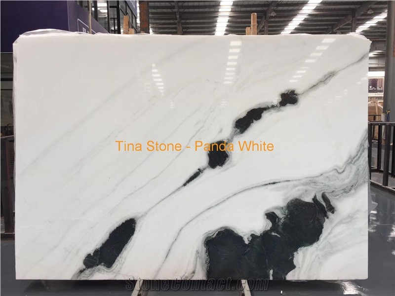 Panda White Marble Slabs China Stone Wall Floor