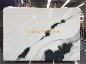 Panda White Marble Slabs China Stone Wall Floor