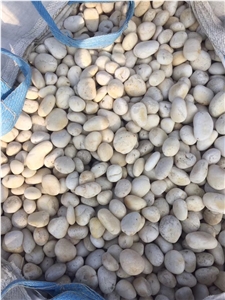 Beige Washed River Pebble Stone 5-7cm