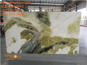 Chinese Dreaming Green Slabs & Cut to Size