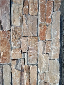 Rusty Slate Stacked Stone Slate Veneer, Gold Slate Cultured Stone,Ledge