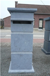 Chinese Blue Limestone Letter Box ,Mailbox