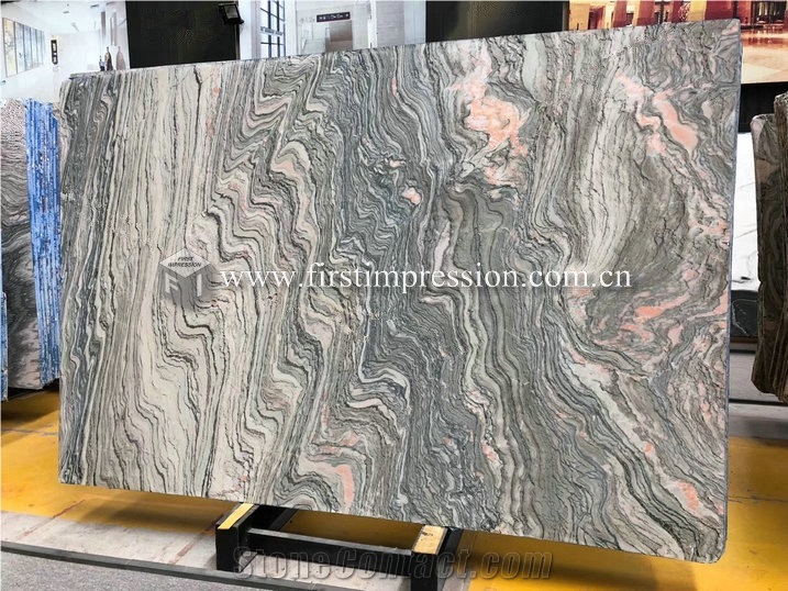 Chinese Water Cloudy Grey Marble Slabs