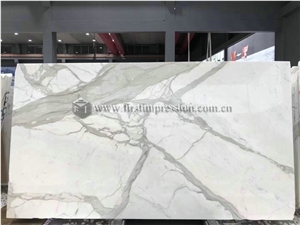 Famous Calacatta Gold White Marble Slabs,Tiles