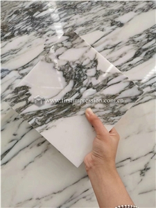 High Quality White Arabescato Marble Slabs,Tiles