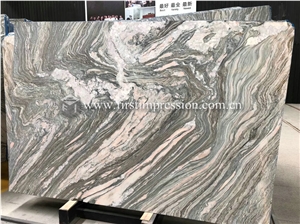 Hot Sale Water Cloudy Grey Marble Slabs