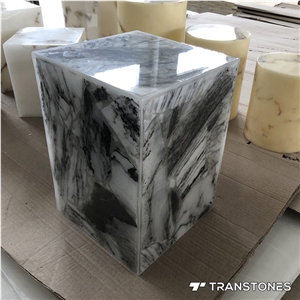 Backlit Artificial Stone Column Acrylic Lightbox