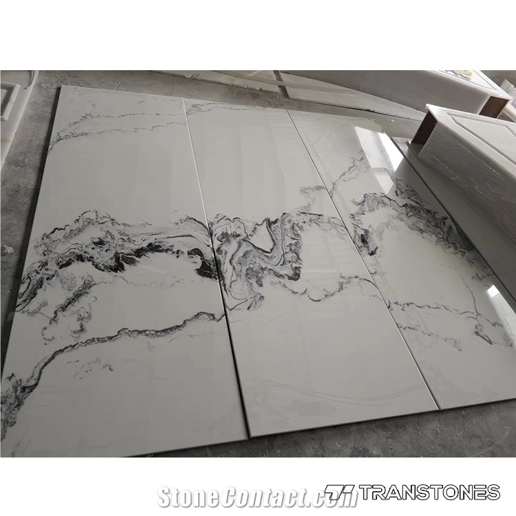 Polished Artificial Landscape Painting Onyx Sheet