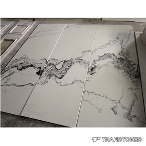 Polished Artificial Landscape Painting Onyx Sheet