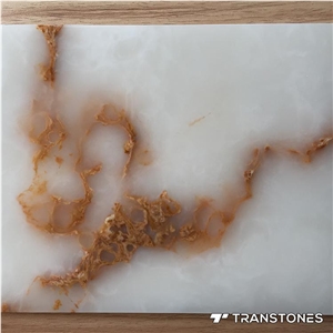 Transparent Artificial Stone Faux Tiles for Table