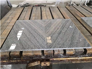 New-China Viscont White Granite Tiles Bianco Sand River Granite Bookmatched