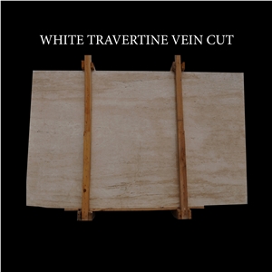 Light Travertine Vein Cut Slabs