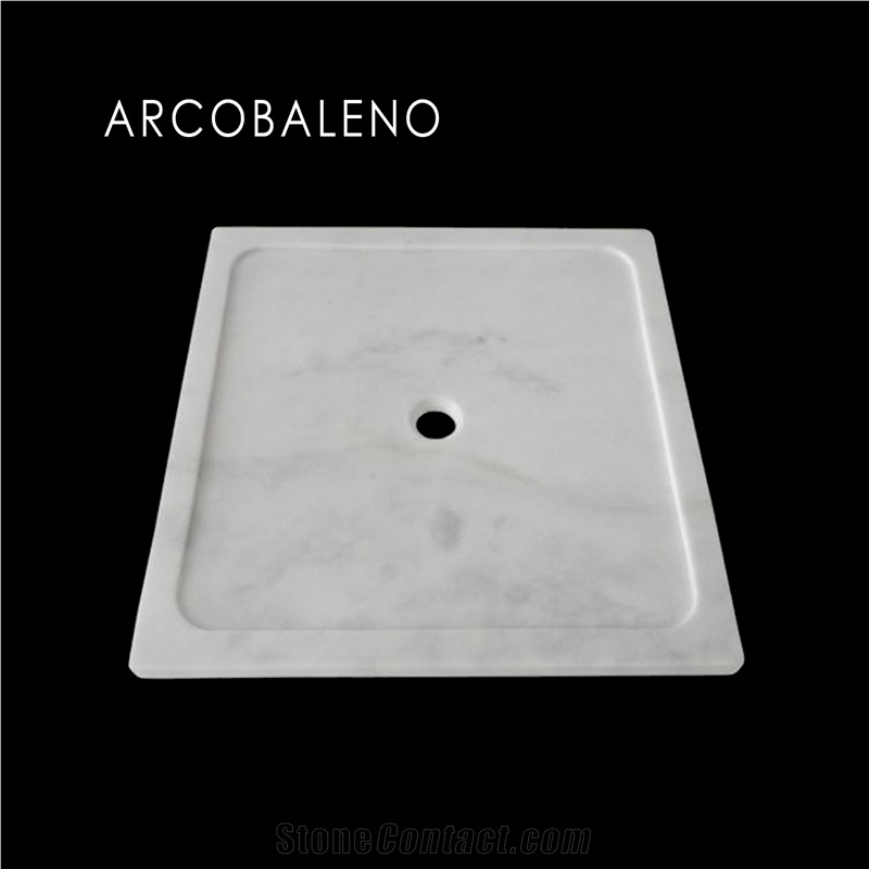 Afyon White Marble  & Shower Pan