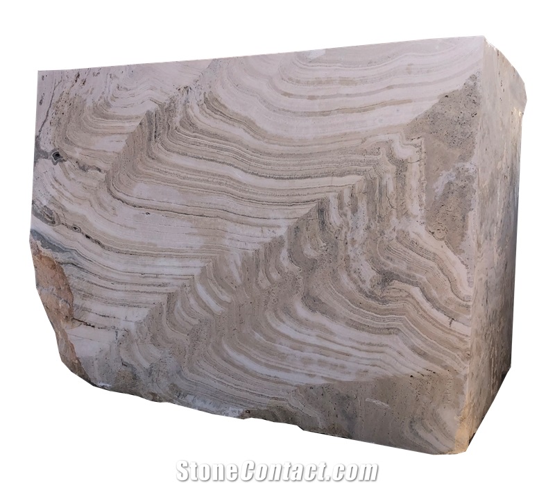 River Silver Travertine Blocks From Turkey Stonecontact Com