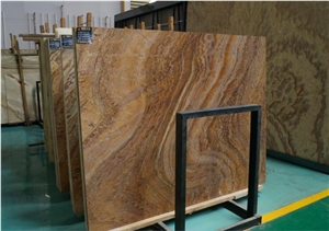 Brown Color Rosewood Onyx Slab Wall Covering