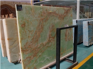 Own Factory Green Onyx Slab Wall Covering