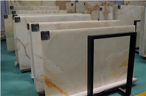White Snow Onyx Slabs for Wall Decoration