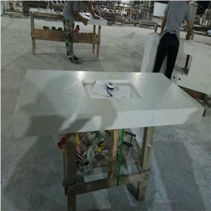 Bianco Vento Quartz Artificial Stone Countertop