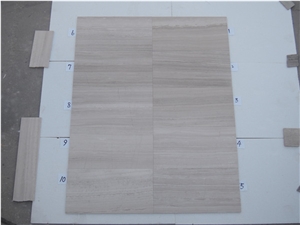 Thick 10mm White Wooden Marble for Floor Wall Tile