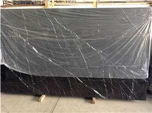 Black Marquina Marble Slabs and Wall Floor Tiles