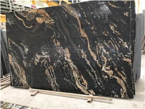 High Quality Cosmic Black Granite Slabs