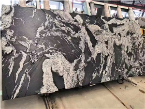 Nero Fantasy Granite Slabs,Cosmic Black Granite