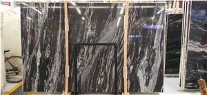 Nero Fantasy Granite Slabs,Cosmic Black Granite