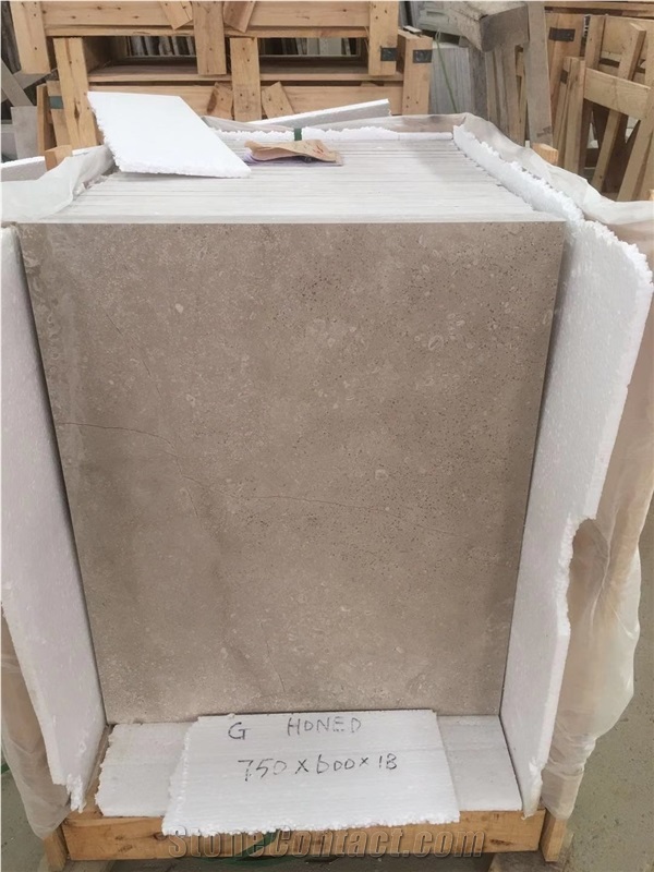 China Beige Limestone Tiles for Wall Cladding