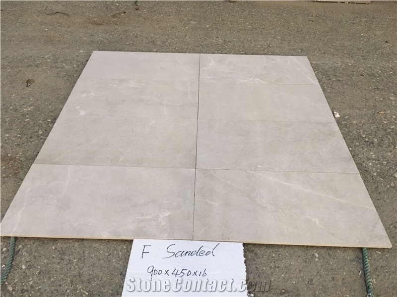 Chinese Champagne Grey Limestone Sanded Tiles