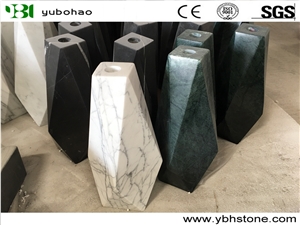 Bianco Carrara/White Marble Vase for Home Decor