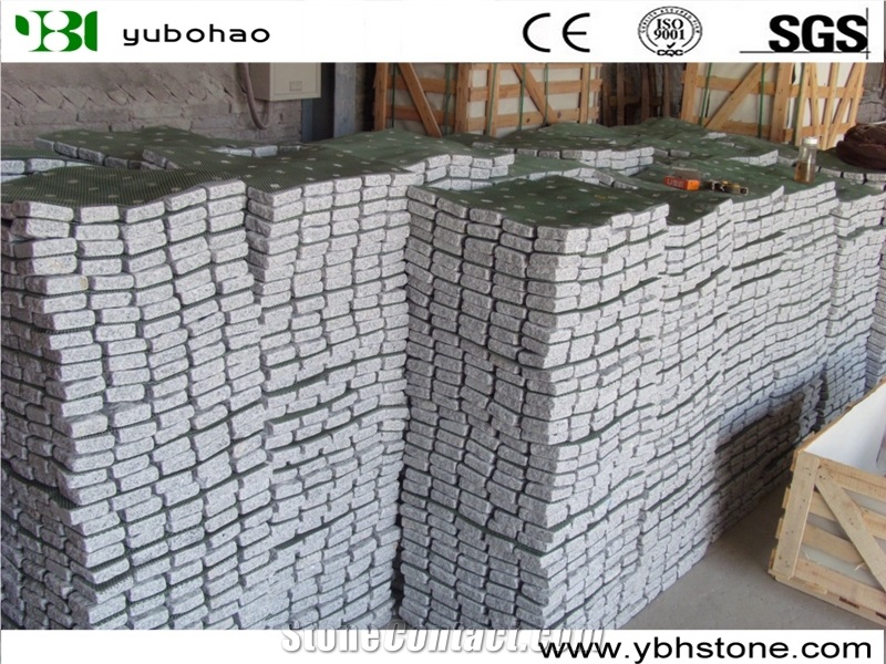 Cheap Granite Of Mech Backed Cobble Stone Outdoor