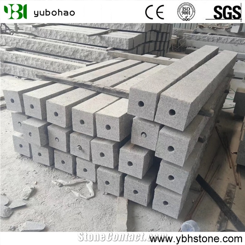 G603/Grey Chinese Flamed Natural Granite Kerbstone