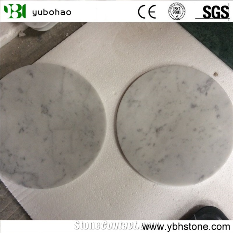 Honed Marble Serving Plates for Kitchen/Bathroom